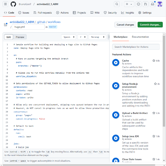 Imagen 5: Proceso de clonación en la terminal