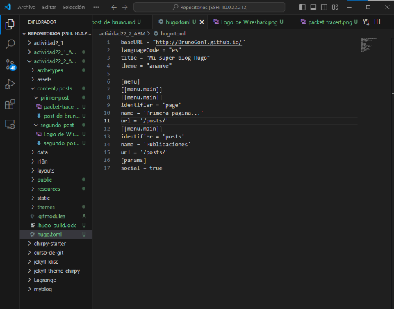 Imagen 5: Proceso de clonación en la terminal